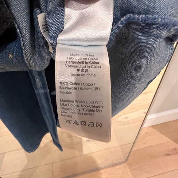 J. Crew Denim Shirt Dress. Size 10 - Picture 10 of 12